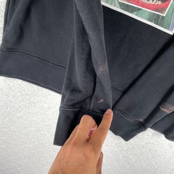 Marc Jacobs x Hey Reilly Collaboration Sweatshirt Mens Medium Black Stains $100 - Picture 4 of 8